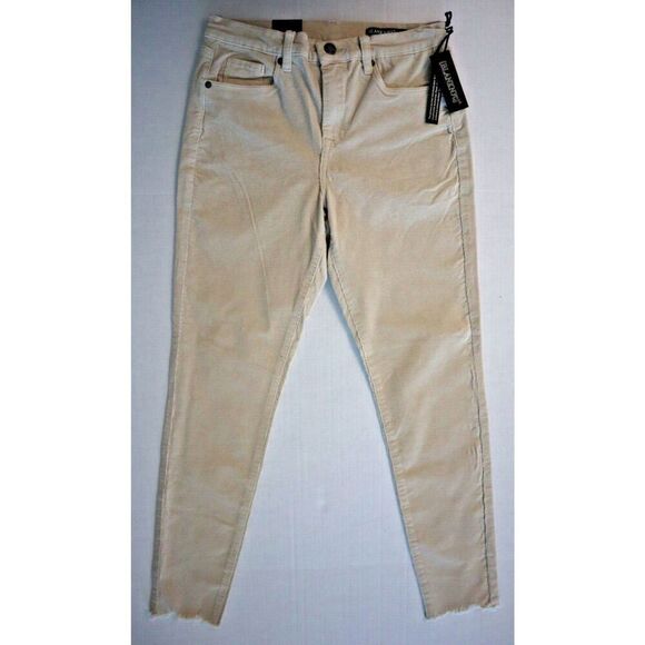 BLANKNYC Women Sz 28 Cream/Ivory The Bond Mid-Rise Skinny Ankle Corduroy Pants - Picture 1 of 10